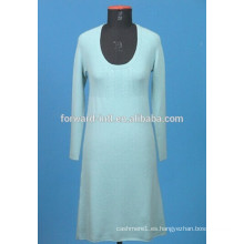 Vestido de punto 100% cashmere